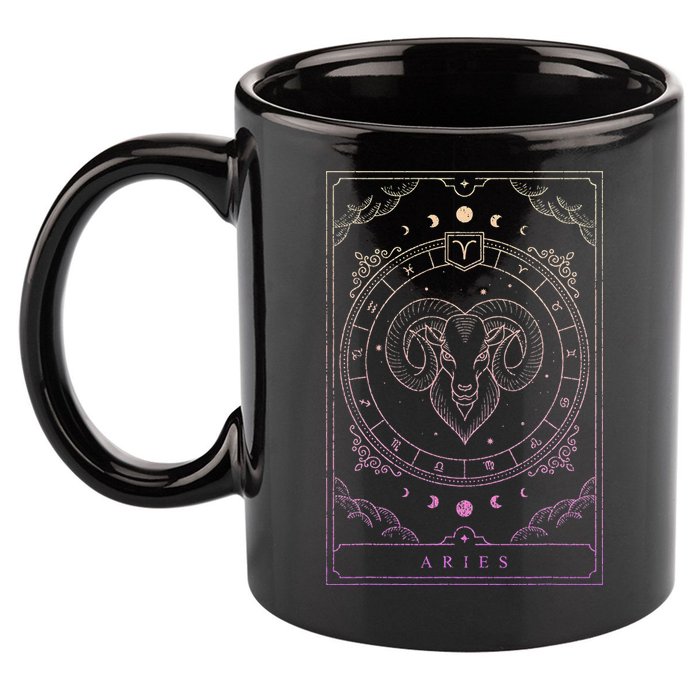 Aries Birthday Present Wo Zodiac Sign Aries 11oz C Handle Ceramic Mug