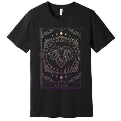 Aries Birthday Present Wo Zodiac Sign Aries Premium T-Shirt