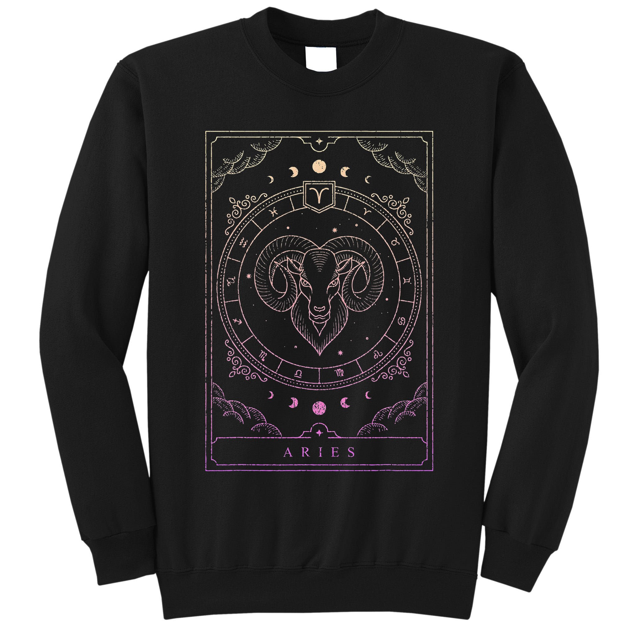 Aries Birthday Present Wo Zodiac Sign Aries Tall Sweatshirt