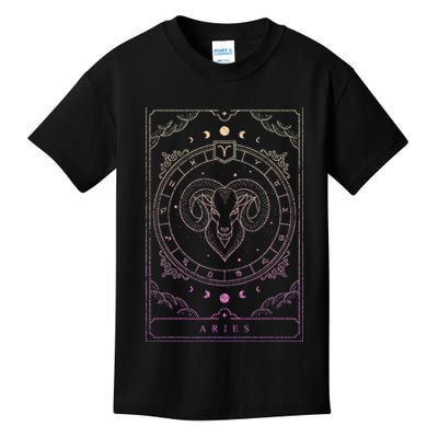 Aries Birthday Present Wo Zodiac Sign Aries Kids T-Shirt