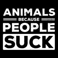 Animals Because People Suck Animal Lover Animal Keeper Zoo Gift Impact Tech Backpack