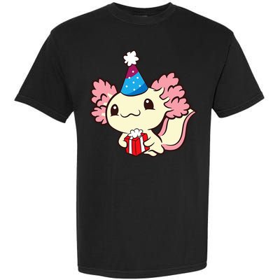 Axolotl Birthday Party Cute Axolotl Birthday Party Axolotl Garment-Dyed Heavyweight T-Shirt