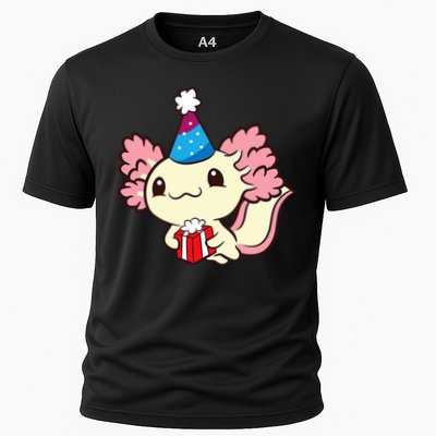 Axolotl Birthday Party Cute Axolotl Birthday Party Axolotl Performance Shirt