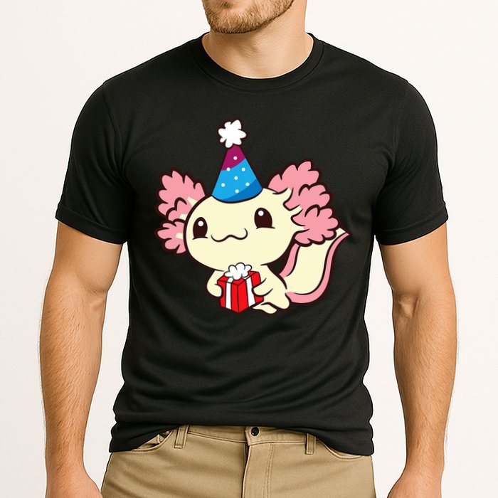 Axolotl Birthday Party Cute Axolotl Birthday Party Axolotl Cooling Performance Crew T-Shirt