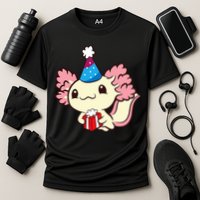 Axolotl Birthday Party Cute Axolotl Birthday Party Axolotl Cooling Performance Crew T-Shirt