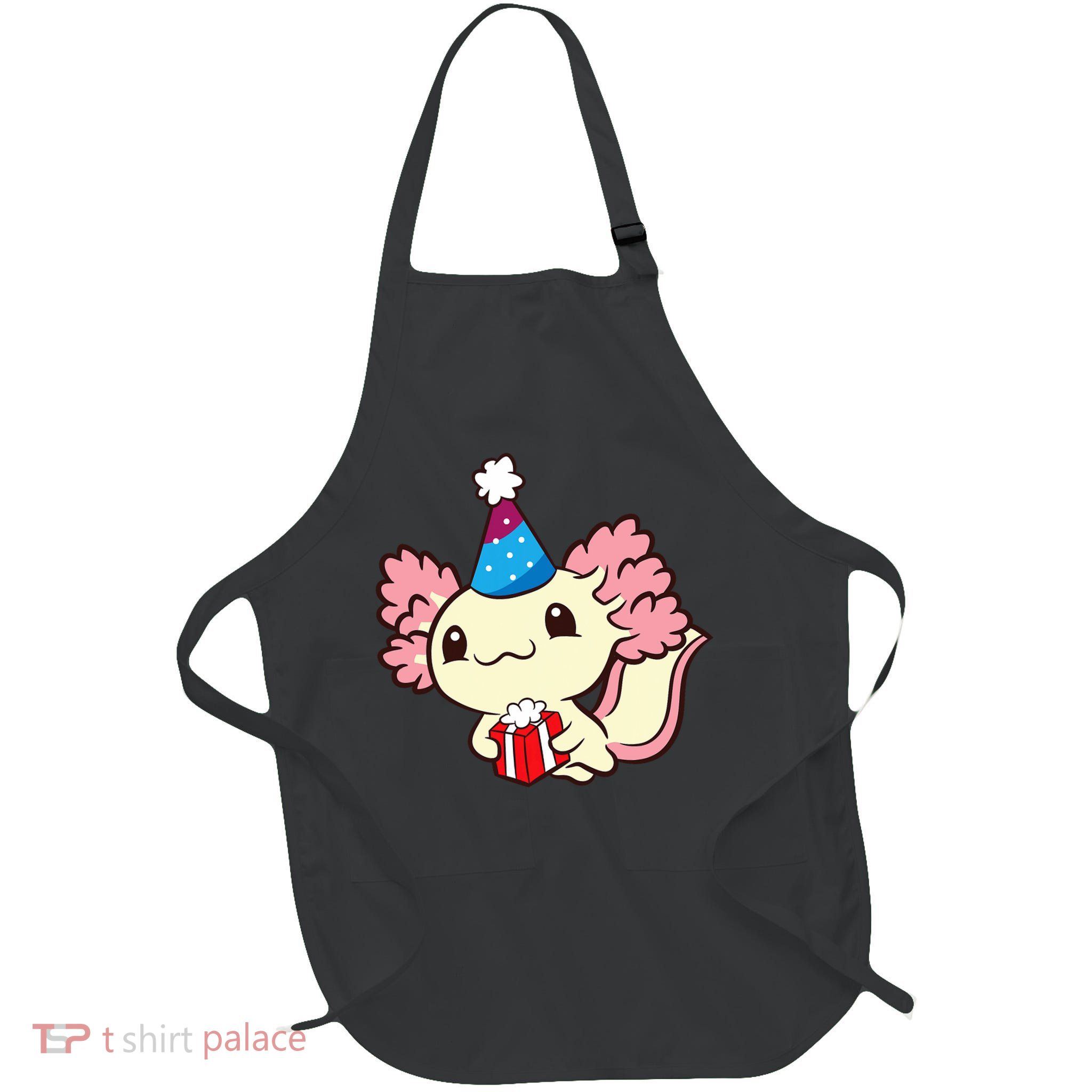 Axolotl Birthday Party Cute Axolotl Birthday Party Axolotl Apron