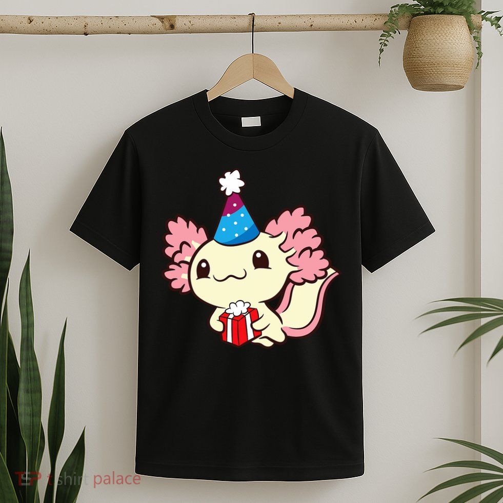 Axolotl Birthday Party Cute Axolotl Birthday Party Axolotl T-Shirt