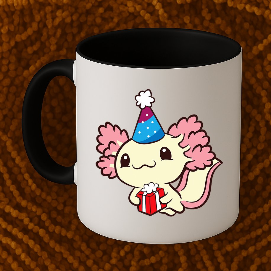 Axolotl Birthday Party Cute Axolotl Birthday Party Axolotl Mug
