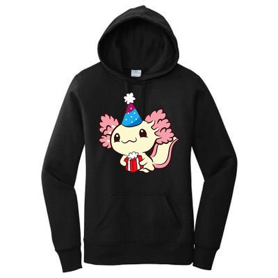 Axolotl Birthday Party Cute Axolotl Birthday Party Axolotl Women's Pullover Hoodie