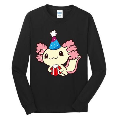 Axolotl Birthday Party Cute Axolotl Birthday Party Axolotl Tall Long Sleeve T-Shirt