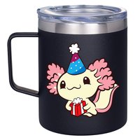 Axolotl Birthday Party Cute Axolotl Birthday Party Axolotl 12oz Stainless Steel Coffee Mug