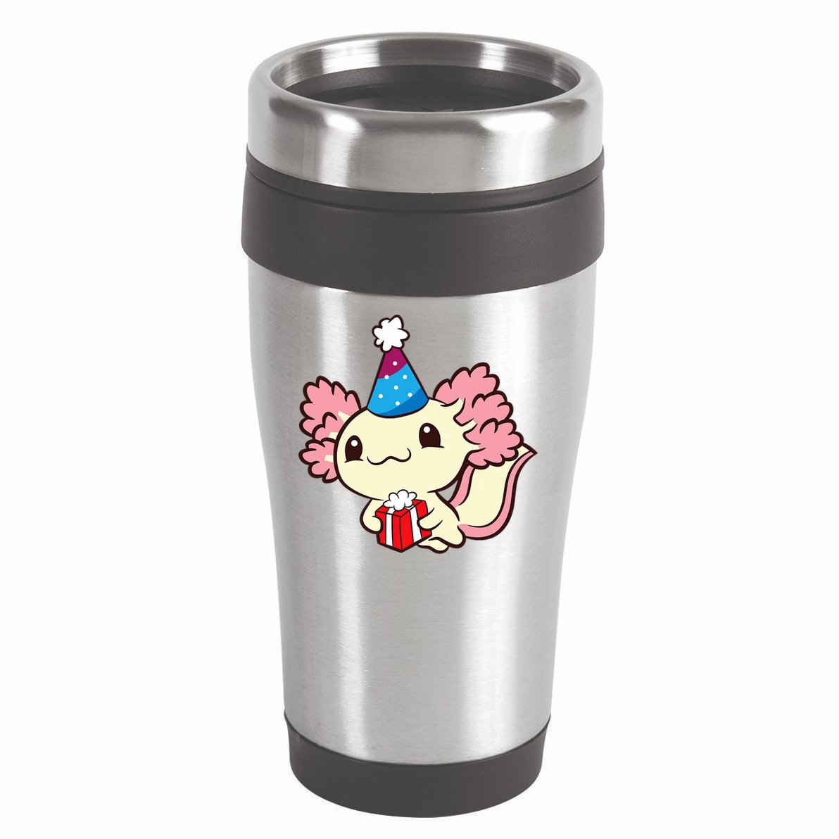 Axolotl Birthday Party Cute Axolotl Birthday Party Axolotl 16oz Travel Tumbler