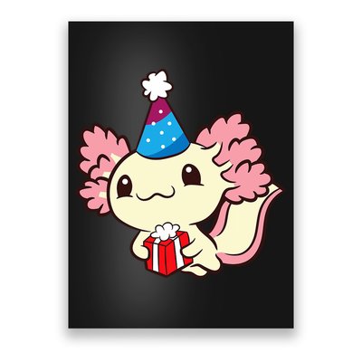 Axolotl Birthday Party Cute Axolotl Birthday Party Axolotl Poster