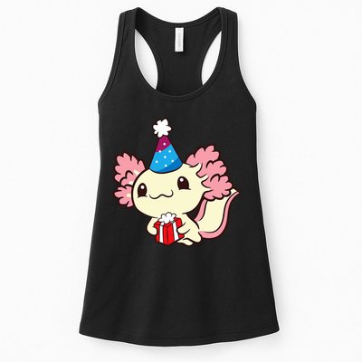 Axolotl Birthday Party Cute Axolotl Birthday Party Axolotl Womens Tank Top