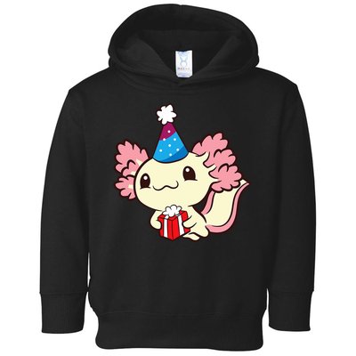 Axolotl Birthday Party Cute Axolotl Birthday Party Axolotl Toddler Hoodie