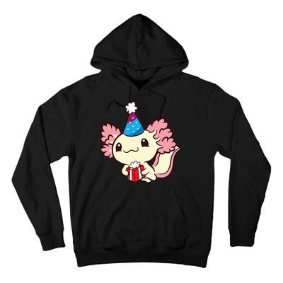 Axolotl Birthday Party Cute Axolotl Birthday Party Axolotl Tall Hoodie