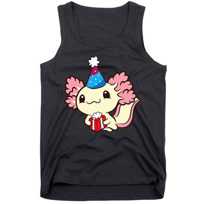 Axolotl Birthday Party Cute Axolotl Birthday Party Axolotl Tank Top