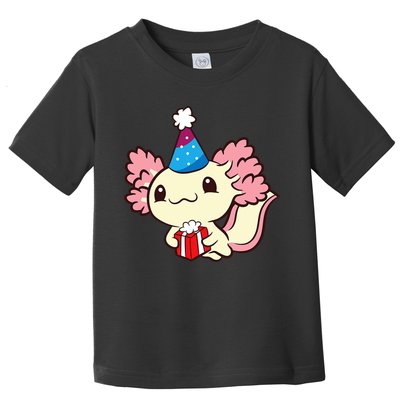 Axolotl Birthday Party Cute Axolotl Birthday Party Axolotl Toddler T-Shirt