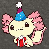 Axolotl Birthday Party Cute Axolotl Birthday Party Axolotl Cotton Canvas Backpack