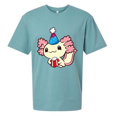 Axolotl Birthday Party Cute Axolotl Birthday Party Axolotl Sueded Cloud Jersey T-Shirt