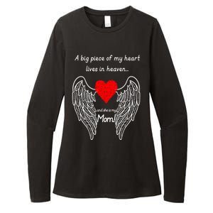 A Big Piece Of My Heart Lives In Heaven She Is My Mom Gift Womens CVC Long Sleeve Shirt