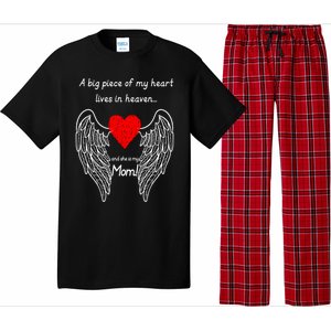 A Big Piece Of My Heart Lives In Heaven She Is My Mom Gift Pajama Set