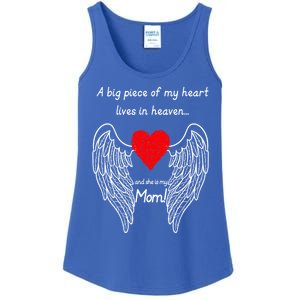 A Big Piece Of My Heart Lives In Heaven She Is My Mom Gift Ladies Essential Tank