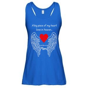 A Big Piece Of My Heart Lives In Heaven She Is My Mom Gift Ladies Essential Flowy Tank