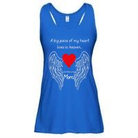 A Big Piece Of My Heart Lives In Heaven She Is My Mom Gift Ladies Essential Flowy Tank