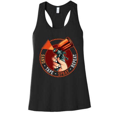 Auto Body Painter Women's Racerback Tank