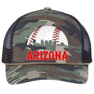 Arizona Baseball Player And Fans Retro Rope Trucker Hat Cap