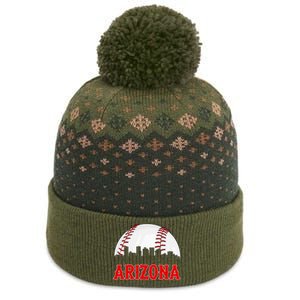 Arizona Baseball Player And Fans The Baniff Cuffed Pom Beanie