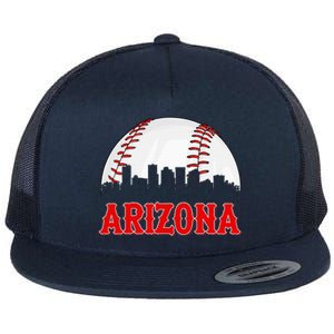 Arizona Baseball Player And Fans Flat Bill Trucker Hat