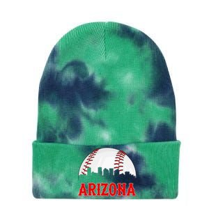 Arizona Baseball Player And Fans Tie Dye 12in Knit Beanie