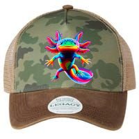 Axolotl Beautiful Pop Art Axolotl Legacy Tie Dye Trucker Hat