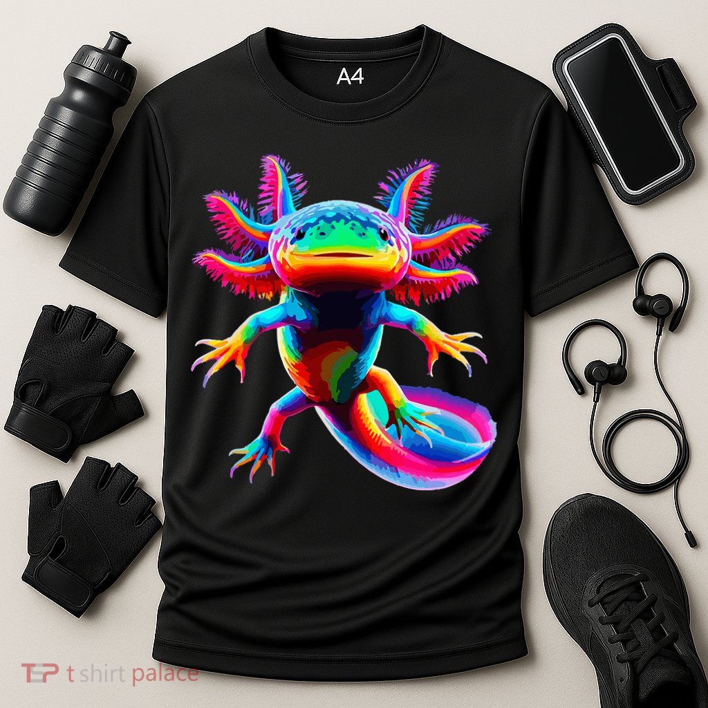 Axolotl Beautiful Pop Art Axolotl Performance Shirt