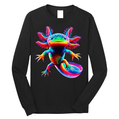 Axolotl Beautiful Pop Art Axolotl Long Sleeve Shirt