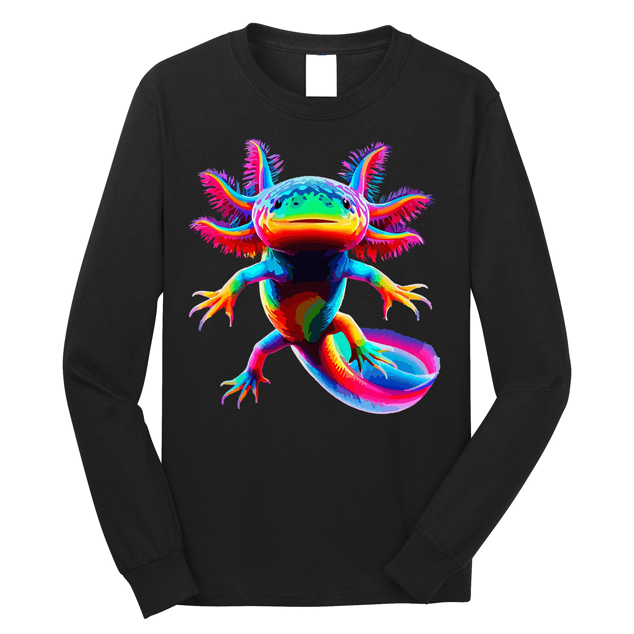 Axolotl Beautiful Pop Art Axolotl Long Sleeve Shirt