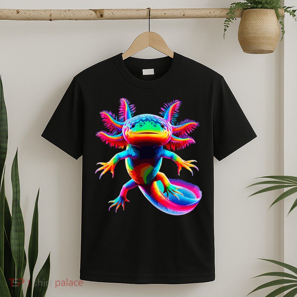 Axolotl Beautiful Pop Art Axolotl T-Shirt