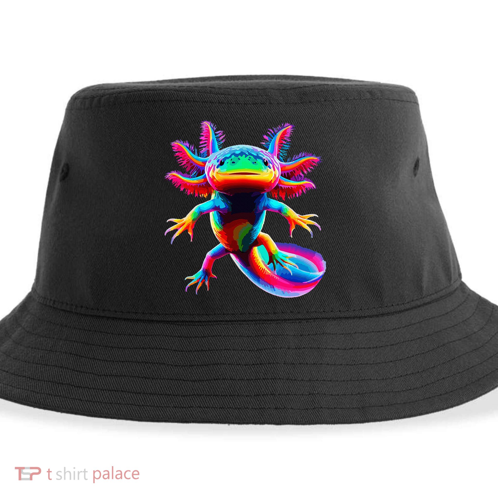 Axolotl Beautiful Pop Art Axolotl Sustainable Bucket Hat