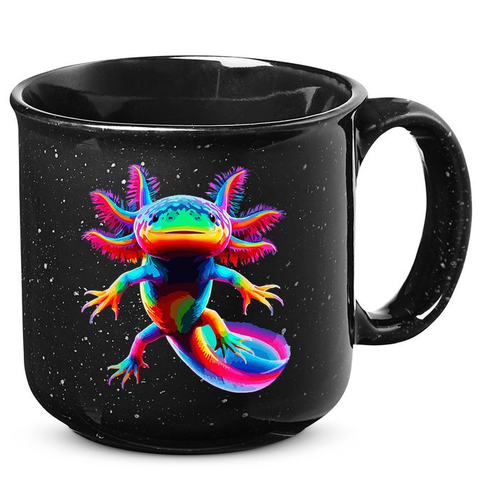 Axolotl Beautiful Pop Art Axolotl 15oz Campfire Ceramic Mug