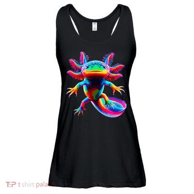 Axolotl Beautiful Pop Art Axolotl Ladies Essential Flowy Tank