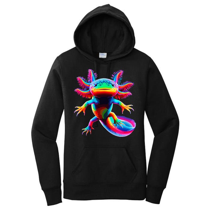 Axolotl Beautiful Pop Art Axolotl Women's Pullover Hoodie