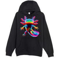 Axolotl Beautiful Pop Art Axolotl Premium Pullover Hoodie