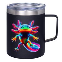 Axolotl Beautiful Pop Art Axolotl 12oz Stainless Steel Coffee Mug