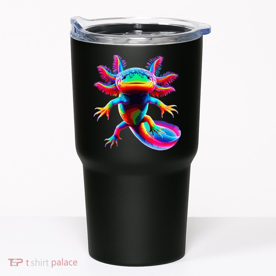 Axolotl Beautiful Pop Art Axolotl Tumbler