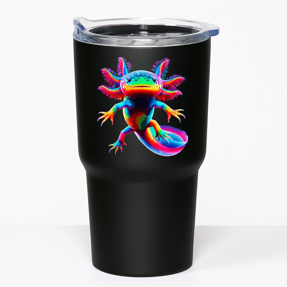 Axolotl Beautiful Pop Art Axolotl Tumbler