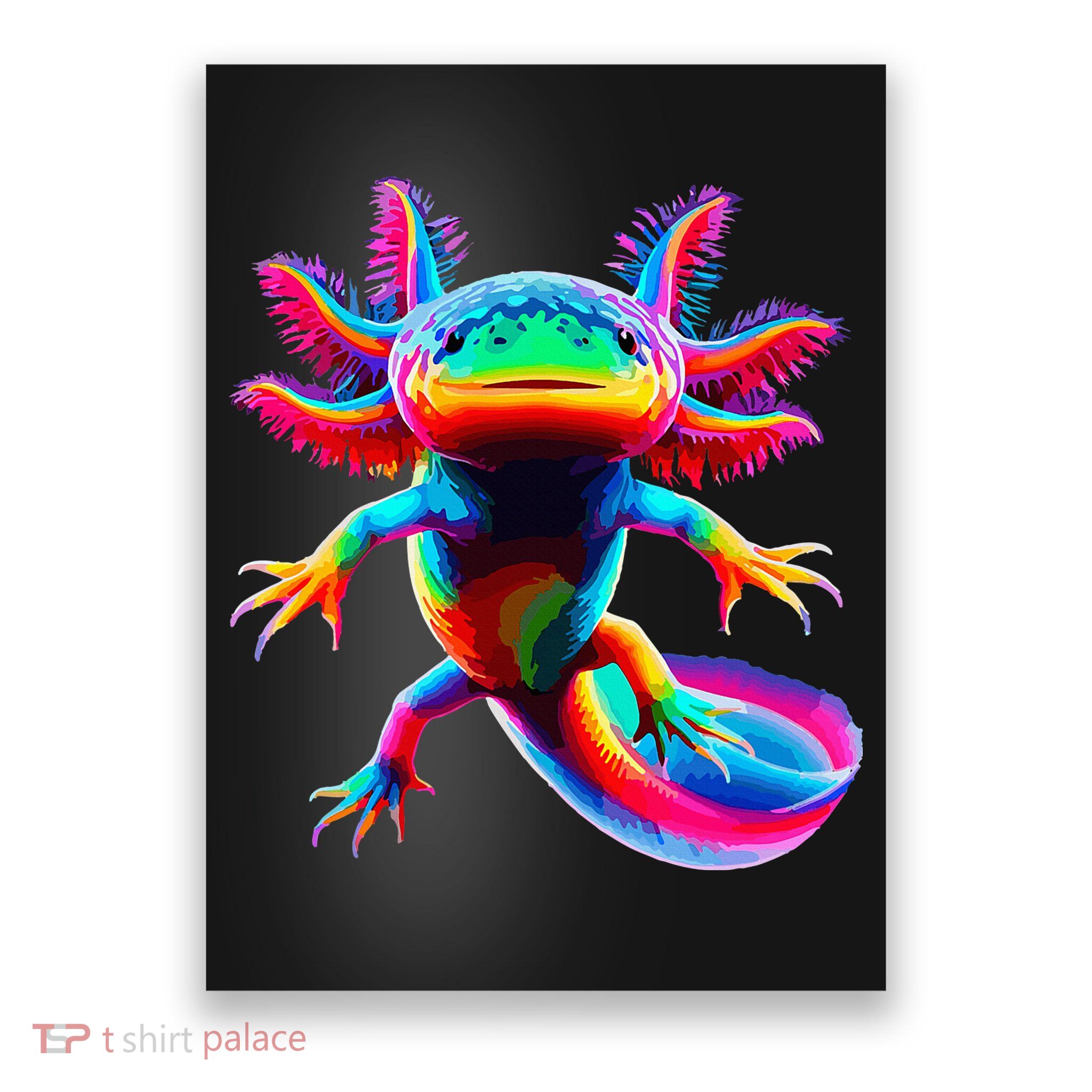Axolotl Beautiful Pop Art Axolotl Poster