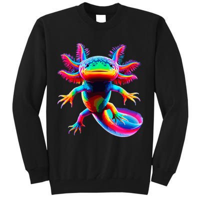 Axolotl Beautiful Pop Art Axolotl Tall Sweatshirt