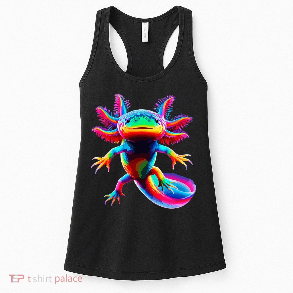 Axolotl Beautiful Pop Art Axolotl Womens Tank Top